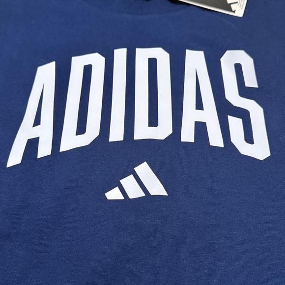 Adidas  Collegiate Men's Navy Crewneck Sweatshirt - Picture 3 of 5